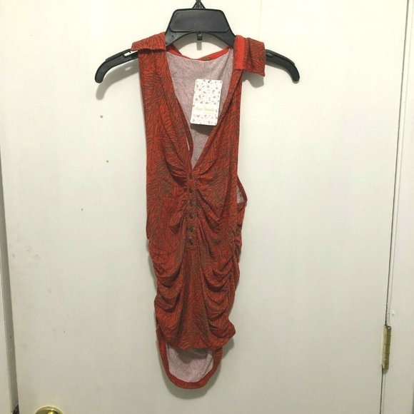 NEW Free People Coco Print Tank Top Women's SZ XS - Picture 3 of 4
